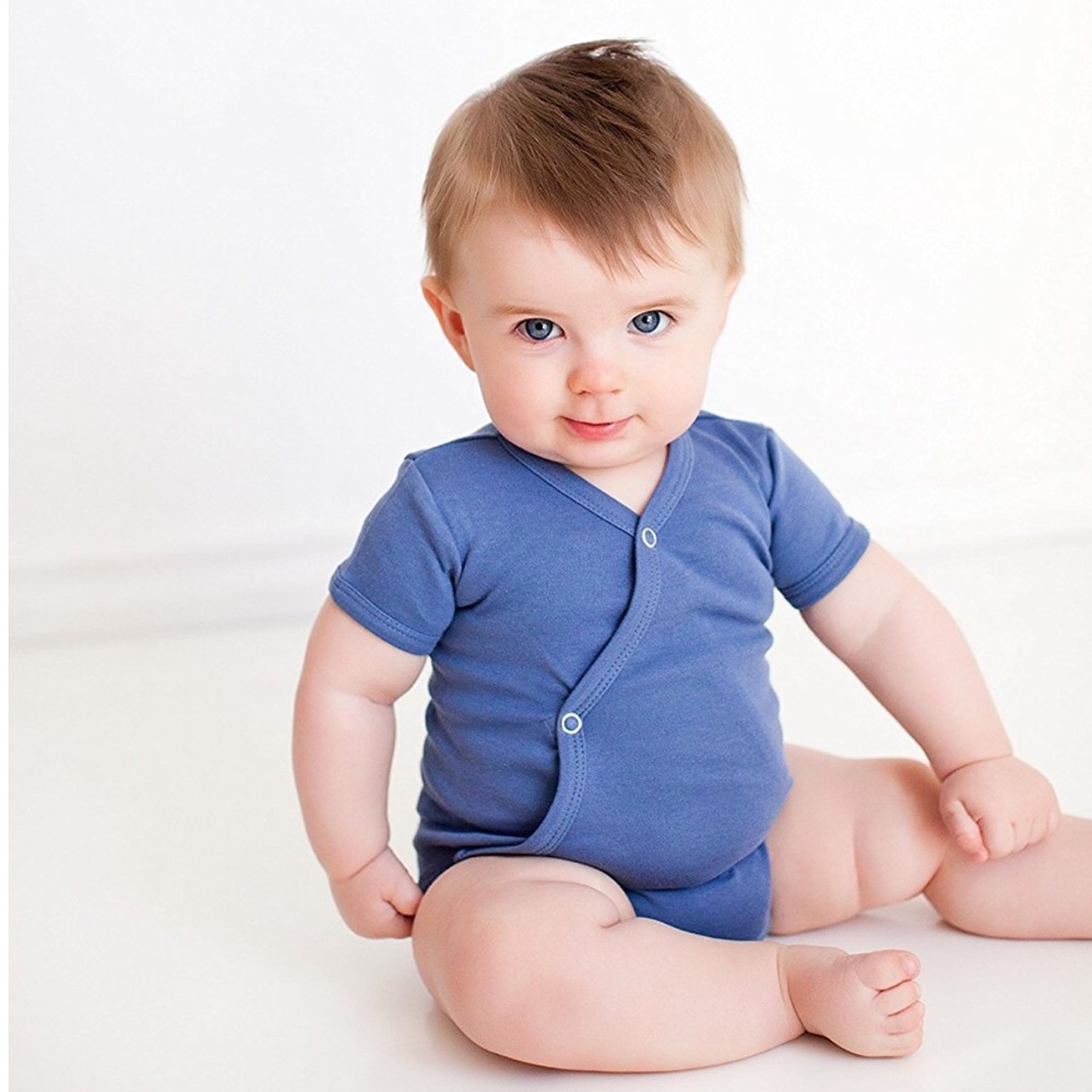 Unisex organic short-sleeve bodysuit (bundle of 3)